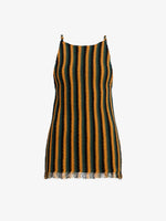 Proenza Schouler Still Life image of Carol Top in Striped Viscose in Tangerine Multi