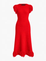 Proenza Schouler Still Life image of Frida Dress in Wool Boucle in Poppy