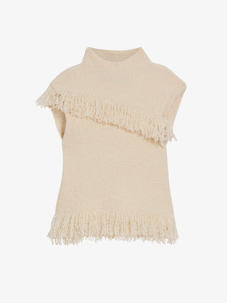 Proenza Schouler Still Life image of Frida Top in Wool Boucle in Off White