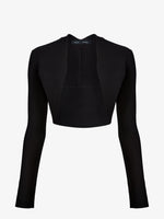 Proenza Schouler Still Life image of Giorgia Jacket in Compact Rib in Black