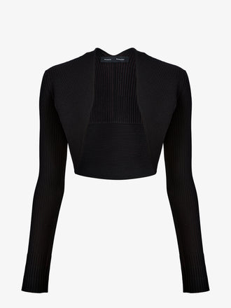 Proenza Schouler Still Life image of Giorgia Jacket in Compact Rib in Black