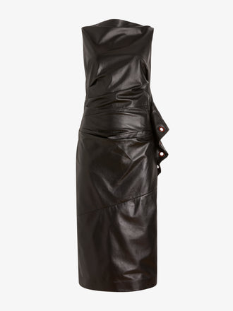 Proenza Schouler Still Life Image of RANIA DRESS IN NAPPA in Black
