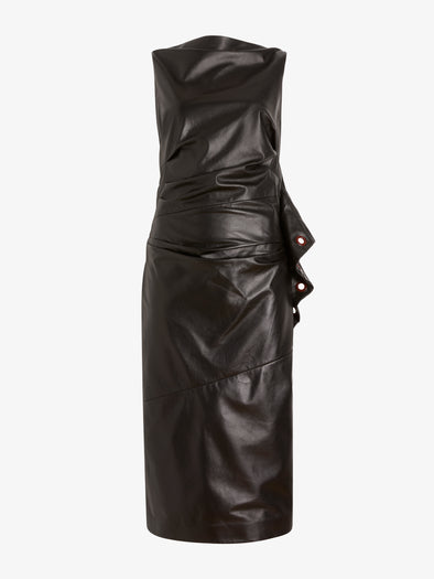 Proenza Schouler Still Life Image of RANIA DRESS IN NAPPA in Black