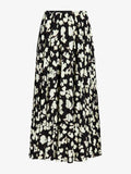Proenza Schouler Still Life Image of Runa Skirt in Printed Soft Twill in Black Floral