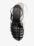 Aerial image of Tee Cage Sandals in BLACK