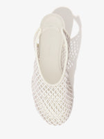 Aerial image of Tee Perforated Slingback Pumps in IVORY