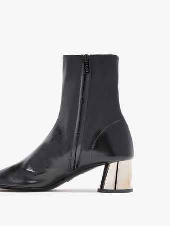 Proenza Schouler Back 3/4 detail image of Glove Ankle Boots in Nappa Leather in Black