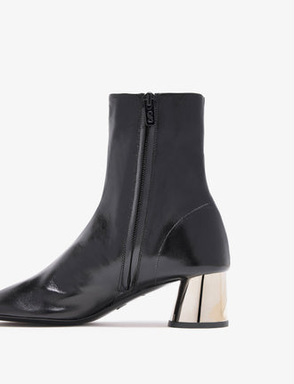 Proenza Schouler Back 3/4 detail image of Glove Ankle Boots in Nappa Leather in Black