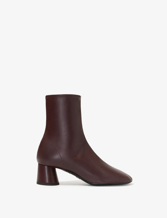 Front image of Glove Ankle Boots in OXBLOOD