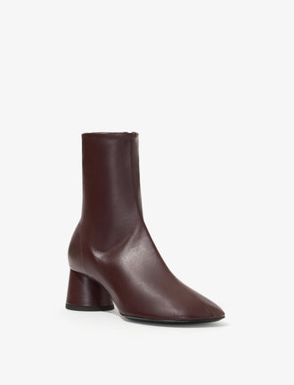 3/4 Front image of Glove Ankle Boots in OXBLOOD