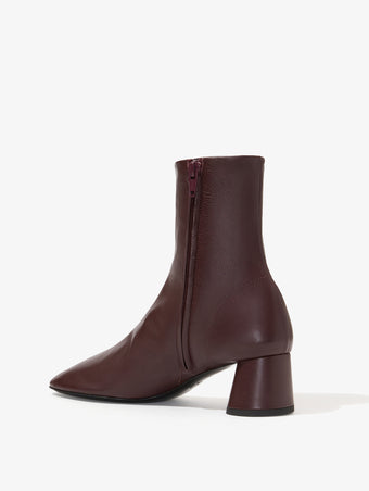 3/4 Back image of Glove Ankle Boots in OXBLOOD