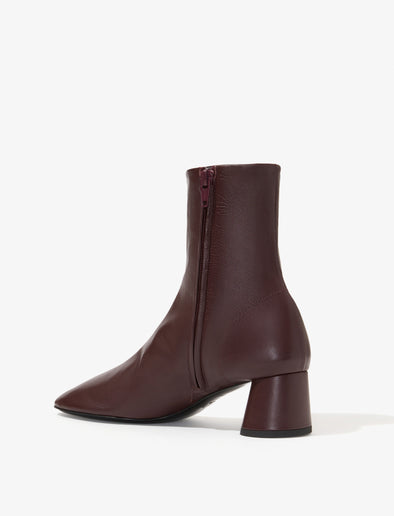 3/4 Back image of Glove Ankle Boots in OXBLOOD