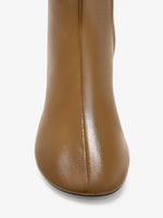 Aerial image of Glove Ankle Boots in Slick Nappa in Mud