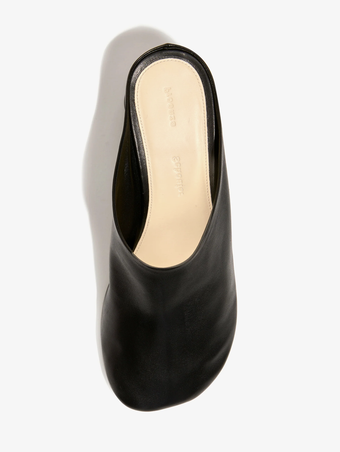 Aerial image of Glove Mules in BLACK