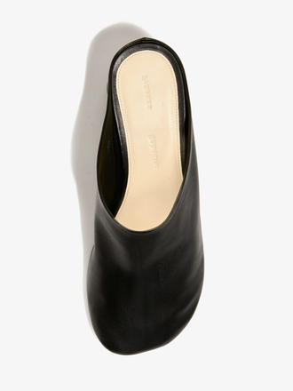 Aerial image of Glove Mules in BLACK