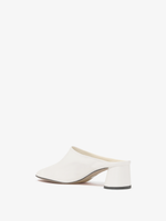 Back 3/4 image of Glove Mules in IVORY