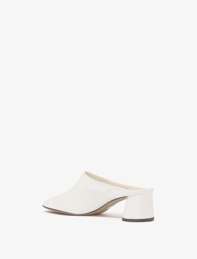 Back 3/4 image of Glove Mules in IVORY