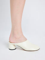 Image of model wearing Glove Mules in IVORY