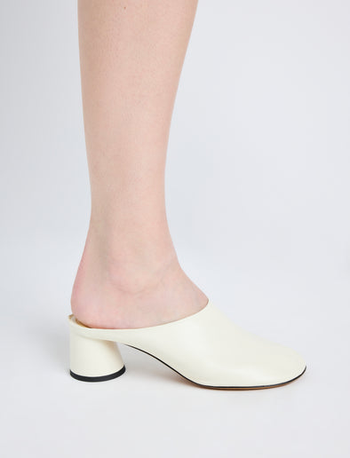 Image of model wearing Glove Mules in IVORY