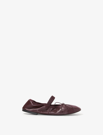 Front image of Glove Mary Jane Ballet Flats in OXBLOOD