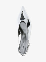 Aerial image of Slash Flat Slingbacks in Silver