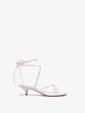 Front image of Slash Tie Sandals in Lilac