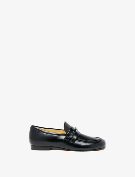 Proenza Schouler Mini Monogram Loafers in Slick Nappa