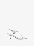 Front image of Tee Thong Sandals in Silver