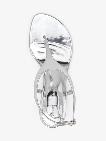 Aerial image of Tee Thong Sandals in Silver
