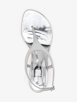 Aerial image of Tee Thong Sandals in Silver