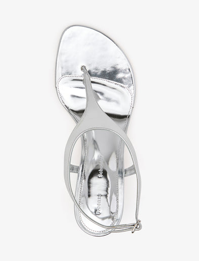 Aerial image of Tee Thong Sandals in Silver