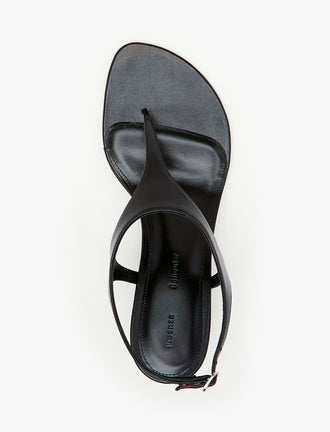 Aerial image of Tee Thong Sandals in Black