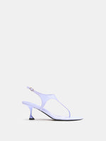 Proenza Schouler Front image of Tee Thong Sandals in Slick Nappa in Wisteria