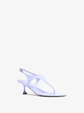 Proenza Schouler 3/4 Front image of Tee Thong Sandals in Slick Nappa in Wisteria