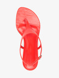 Proenza Schouler Aerial image of Tee Thong Sandals in Slick Nappa in Coral