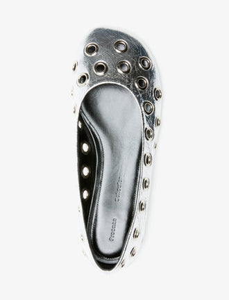 Aerial image of Glove Grommet Flats in Silver