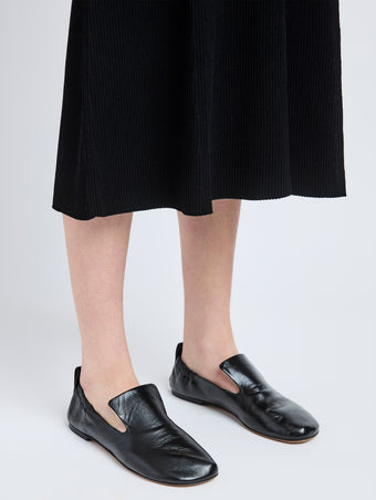 Image of model wearing Glove Slippers in Black