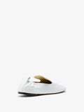 3/4 Back image of Glove Slippers in White
