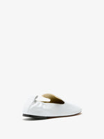 3/4 Back image of Glove Slippers in White
