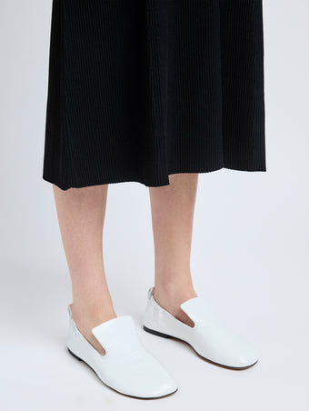 Image of model wearing Glove Slippers in White