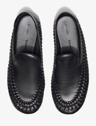 Aerial image of Whip Loafers in Black