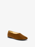 3/4 Front image of Glove Slippers in Slick Nappa in Mud