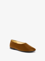 3/4 Front image of Glove Slippers in Slick Nappa in Mud