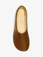 Aerial image of Glove Slippers in Slick Nappa in Mud
