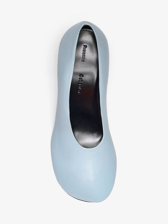 Aerial image of Glove Heels in Nappa in Powder