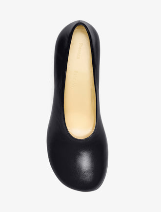 Aerial image of Glove Heels in Slick Nappa in Black