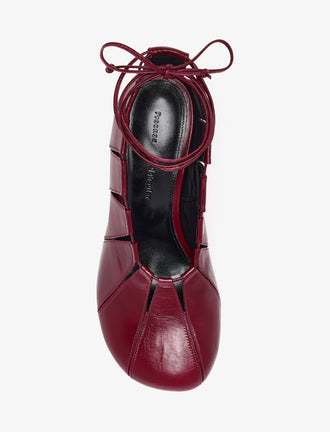 Aerial image of Glove Hinge Pumps in Merlot