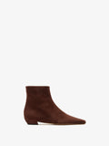 Proenza Schouler Front image of Trap Boots in Kidsuede in Chocolate
