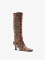Trap Boots in Embossed Python