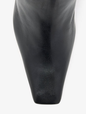 Aerial image of Trap Boots in Nappa Leather in Black